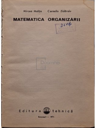 Matematica organizarii