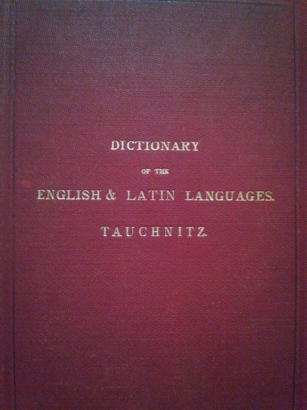 Dictionary of the english & latin languages