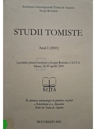 Studii tomiste, anul I (2001)