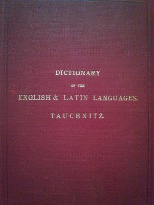 Dictionary of the english & latin languages