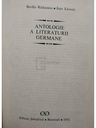 Antologie a literaturii germane