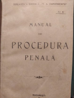 Manual de procedura penala