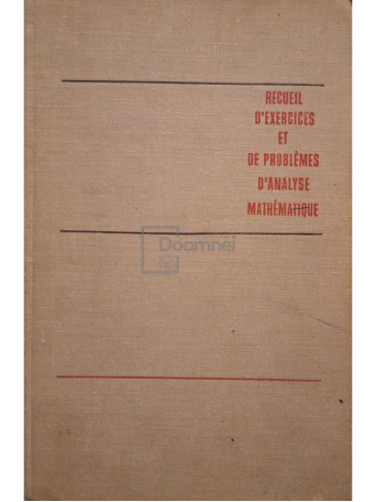 G. Baranenkov - Recueil d'exercices et de problemes d'analyse mathematique - 1972 - Cartonata