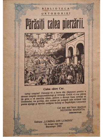 Nicodim Mandita - Parasiti calea pierzarii - 1993 - Brosata