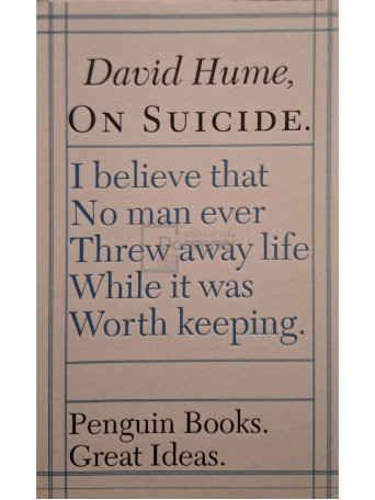 David Hume - On suicide - 2005 - Brosata