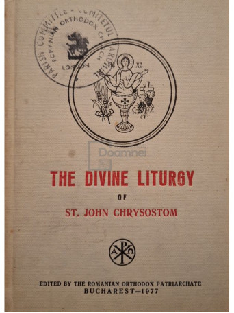 Iustin - The divine liturgy of St. John Chrysostom / Dumnezeiasca Liturghie - 1977 - Cartonata