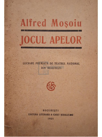 Alfred Mosoiu - Jocul apelor - 1921 - Brosata