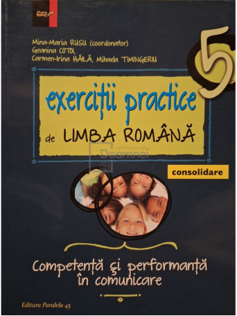 Mina-Maria Rusu - Exercitii practice de limba romana clasa a V-a - 2015 - Brosata