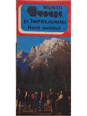 Nae Popescu - Muntii Bucegi si imprejurimi - Harta turistica - 1981 - Brosata