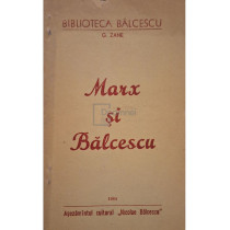 Marx si Balcescu