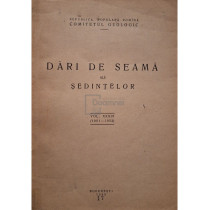 Dari de seama ale sedintelor, vol. XXXIX (1951-1952)