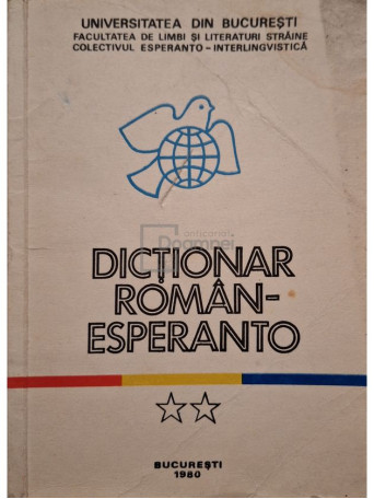 Constantin Dominte (coord.) - Dictionar roman-esperanto, part. 2 - 1980 - Brosata