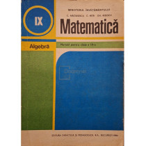 Matematica, algebra - Manual pentru clasa a IX-a