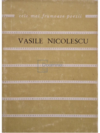 Vasile Nicolescu - Poeme - 1974 - Brosata