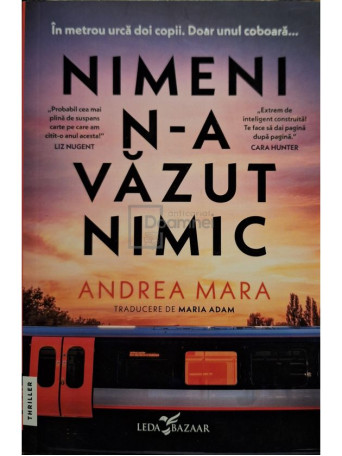 Andrea Mara - Nimeni n-a vazut nimic - 2024 - Brosata