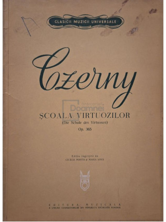 Cecilia Manta - Czerny, op. 365 - Scoala virtuozilor - 1966 - Brosata