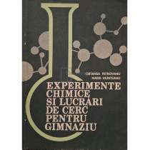 Experimente chimice si lucrari de cerc pentru gimnaziu