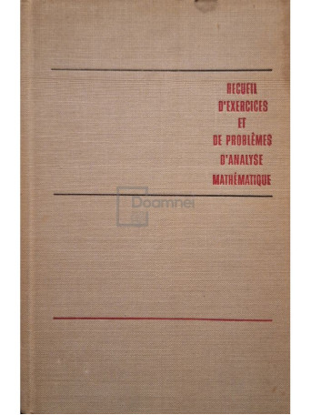 G. Baranenkov - Recueil d'exercices et de problemes d'analyse mathematique - 1971 - Cartonata