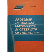 Probleme de analiza matematica si observatii metodologice