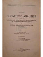 Lectiuni de geometrie analitica, editia I