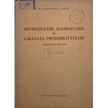 Introducere elementara in calculul probabilitatilor