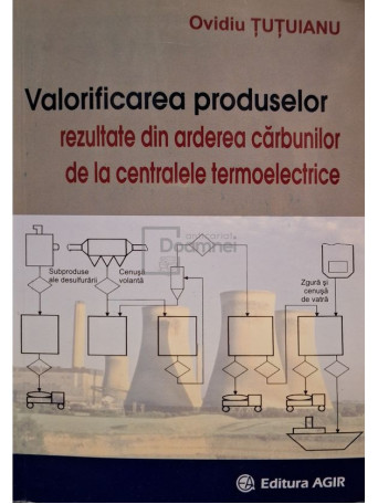 Ovidiu Tutuianu - Valorificarea produselor rezultate din arderea carbunilor de la centralele termoelectrice - 2008 - Brosata