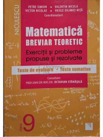 Petre Simion - Matematica - Exercitii si probleme clasa a 9-a - 2016 - Brosata