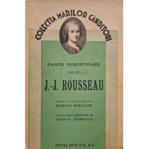 Pagini nemuritoare ale lui J. J. Rousseau