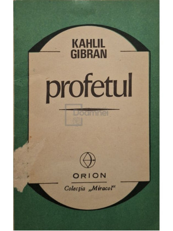 Kahlil Gibran - Profetul - 1991 - Brosata