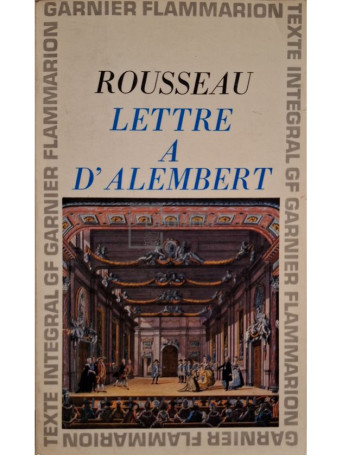 Jean-Jacques Rousseau - Lettre a d'Alembert - 1967 - Brosata