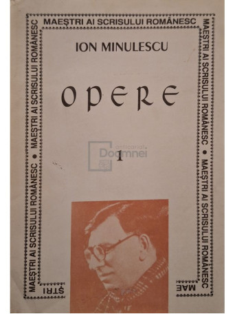 Ion Minulescu - Opere, vol. 1 - 1995 - Brosata