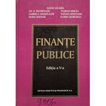 Finante publice, editia a V-a