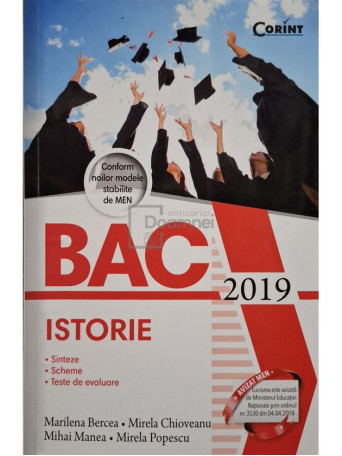 Marilena Bercea - Bacalaureat 2019 - Istorie - 2017 - Brosata