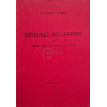 Mihail Solohov in universul literar romanesc (semnata)