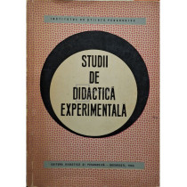 Studii de didactica experimentala