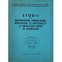 Studii de sociologie, psihologie, biologie si metodica a educatiei fizice si sportului