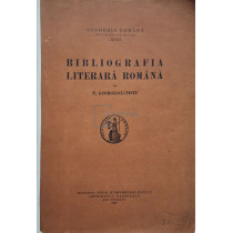 Bibliografia literara romana (dedicatia autorului)