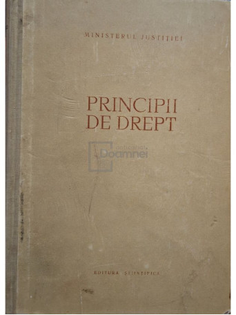 Colectiv - Principii de drept - 1959 - Cartonata