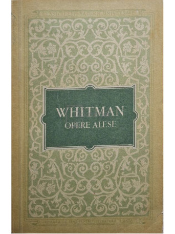 Walt Whitman - Opere alese - 1956 - Brosata