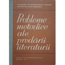 Probleme metodice ale predarii literaturii