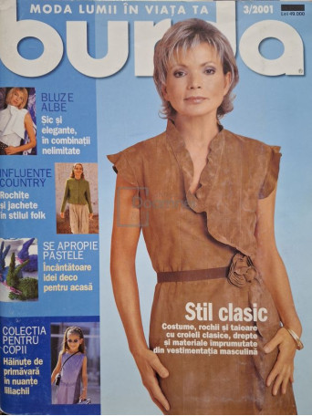 Revista de moda Burda, vol. 3/2001 - 2001 - Brosata