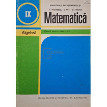 Matematica, algebra - Manual pentru clasa a IX-a