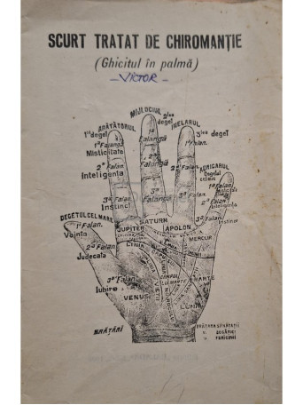 Scurt tratat de chiromantie (Ghicitul in palma) - 1990 - Brosata