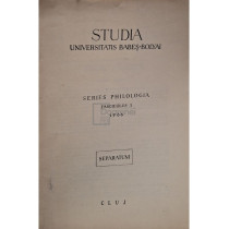 Studia Universitatis Babes-Bolyai, series philologia, fasciculus 1 (semnata)