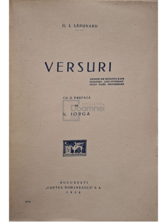 G. S. Sapunaru - Versuri - 1926 - Brosata