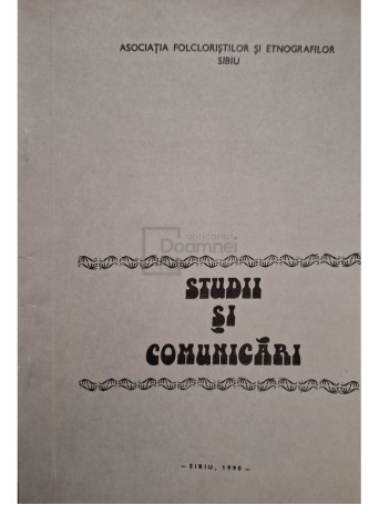 Studii si comunicari (semnata) - 1990 - Brosata