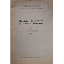 Revista de istorie si teorie literara, tom 27, nr. 2