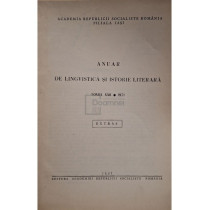 Anuar de lingvistica si istorie literara, tomul XXII (semnata)