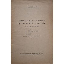 Preocuparile lingvistice si gramaticale ale lui V. Alecsandri