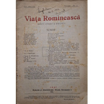 Viata romaneasca, vol. 11, anul XVIII